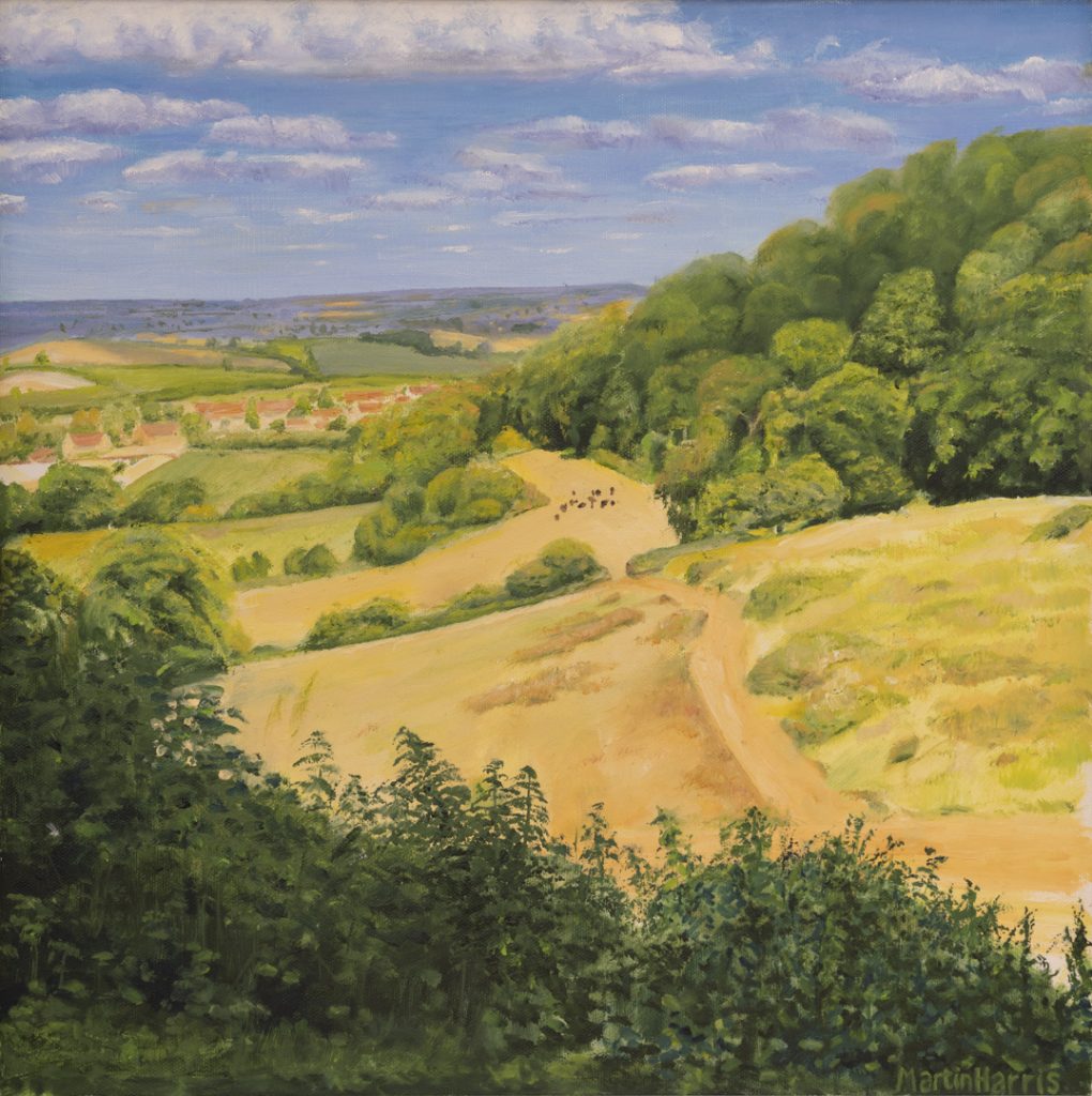 East Stoke from Ham Hill, 2019, Oil on Canvas