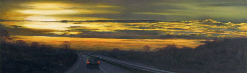 The A303, 2008, Oil on Board